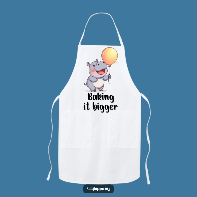 Funny Hippo Balloon Apron: Kitchen Cheer, Perfect Funny Gift for Bakers