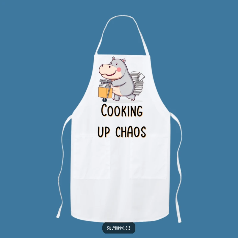Funny Hippo Paper Apron: Kitchen Productivity, Perfect Funny Gift