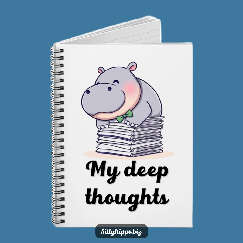 Funny Hippo Paper Dive Notebook: Organize Your Chaos Hilariously!