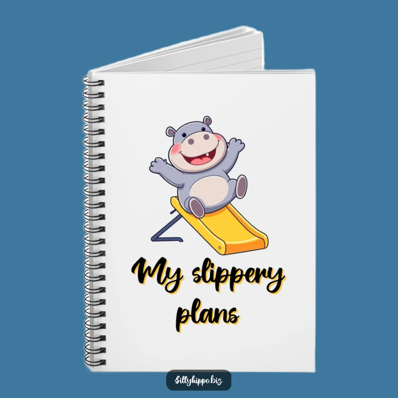Funny Hippo Office Slide Notebook: Jot Down Laughs and Ideas